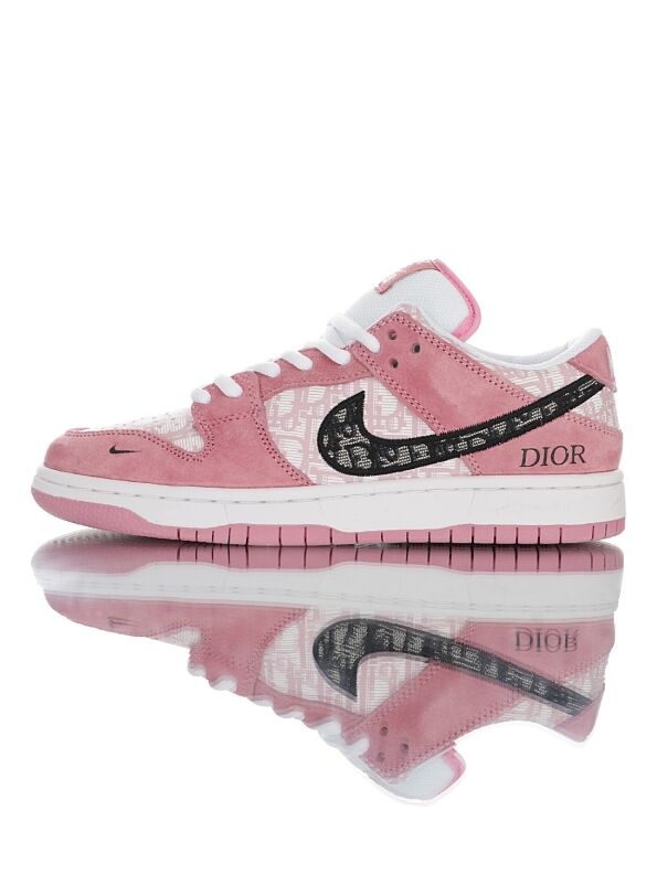 Dior x Nike Wmns SB Dunk Low Pro"Pink/White Oblique"