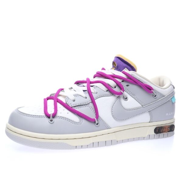 Off-White™ x Nike SB Dunk Low"The 28/50" White fog grey dark purple light blue