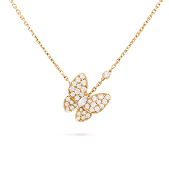 Deux Papillons Necklace