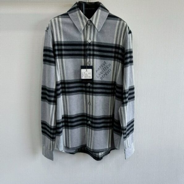 LV Shirt Grey And Black