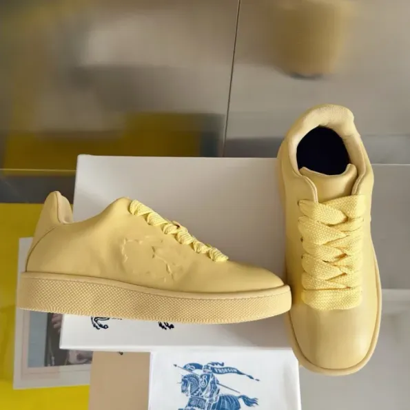 Burberry 2024 New Leather Box Sneaker Yellow