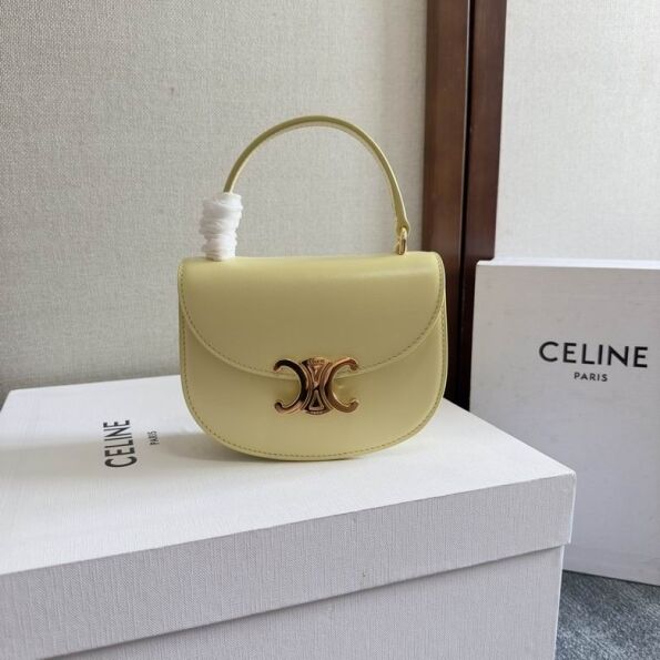 Celine Hand Bag Dark Tan