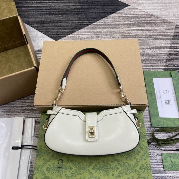 GG Moon Side Bag White