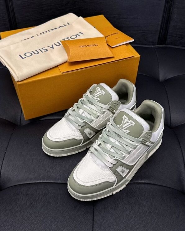 LV Trainer Sneaker Grey White